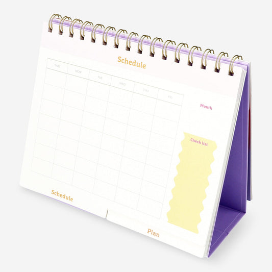 Gradient desk study planner - English