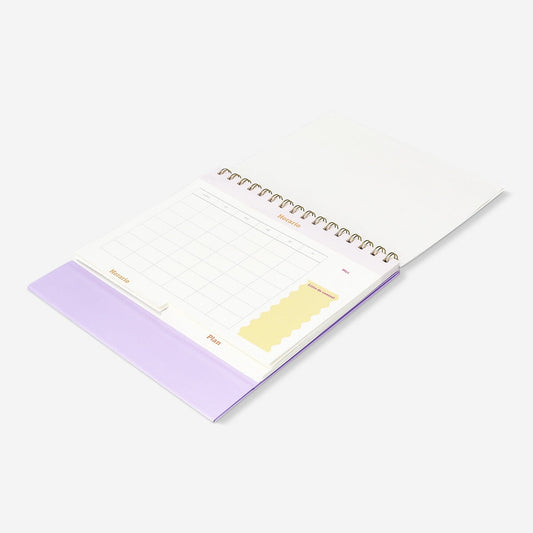 Gradient desk study planner - Spanish