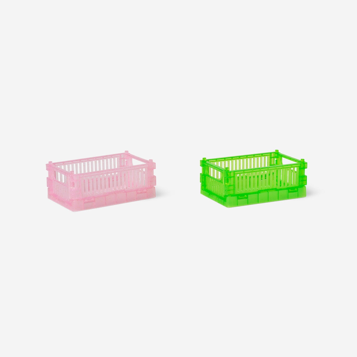 Green collapsible storage boxes - 2 pcs Home Flying Tiger Copenhagen 