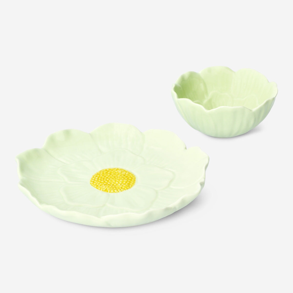 Green flower bowl - Medium Kitchen Flying Tiger Copenhagen 