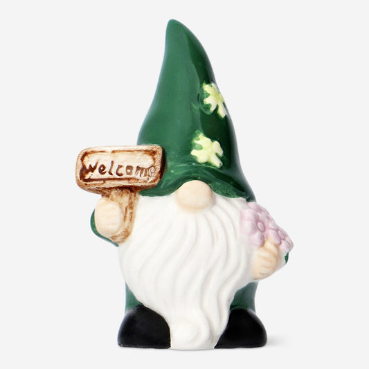 Green garden gnome - small