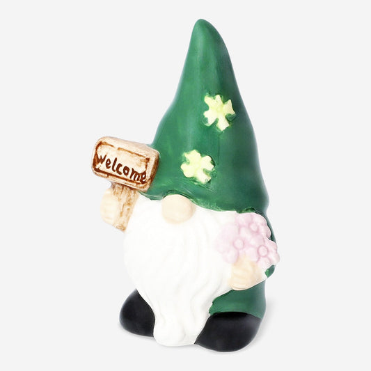 Green garden gnome - small