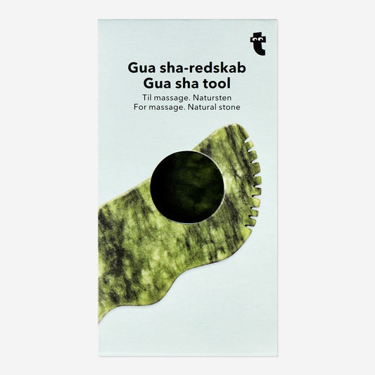 Green gua sha tool for massage