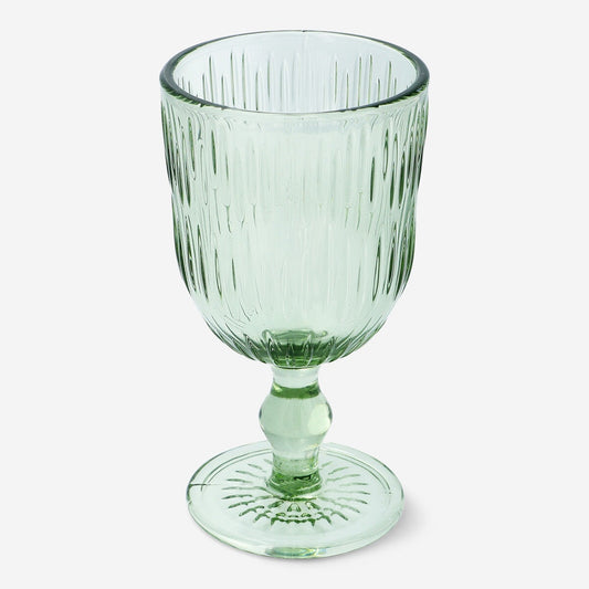 Groen wijnglas