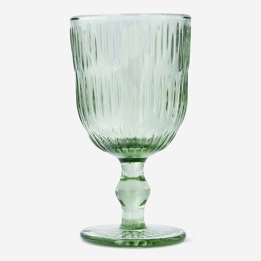 Groen wijnglas