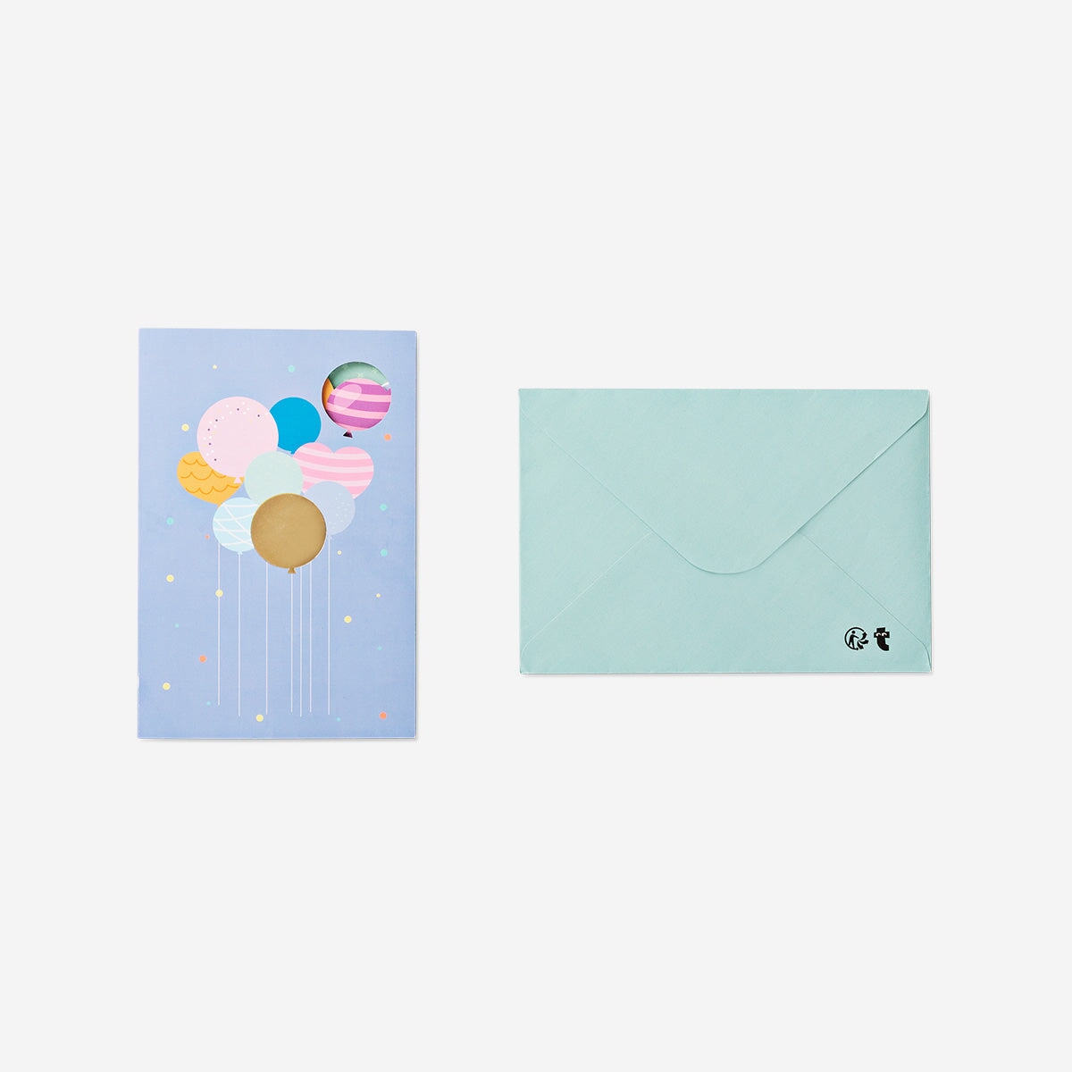 Greetings card with ballons office Flying Tiger Copenhagen 