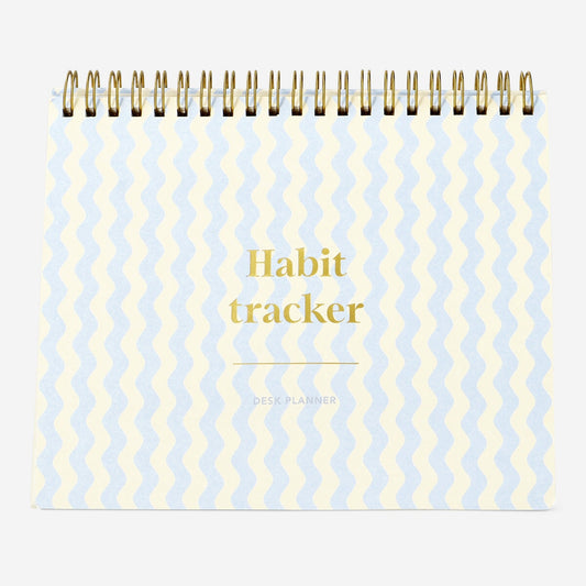 Habit tracker planning pad for desk