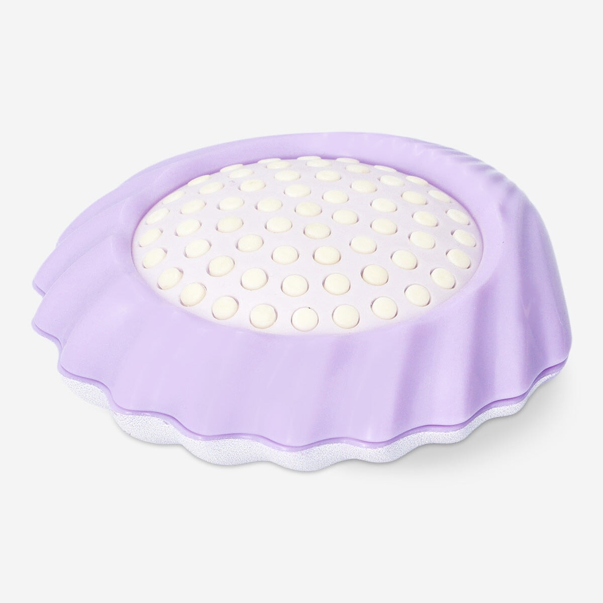 Enchanting Purple Shell Hairbrush & Mirror | Travel Accessory
