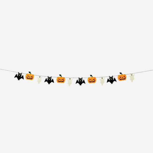 Halloween filt girlander - 300 cm 