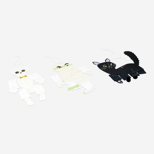 Halloween Paper Decorations - 3 pcs