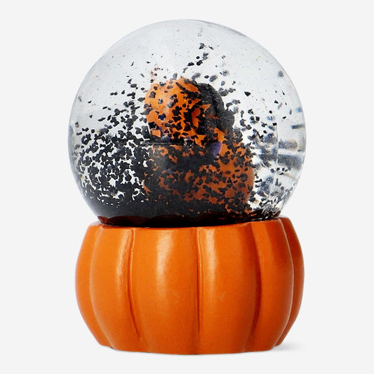 Halloween snowglobe with pumpkin