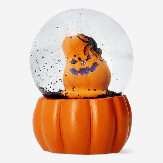 Halloween snowglobe with pumpkin