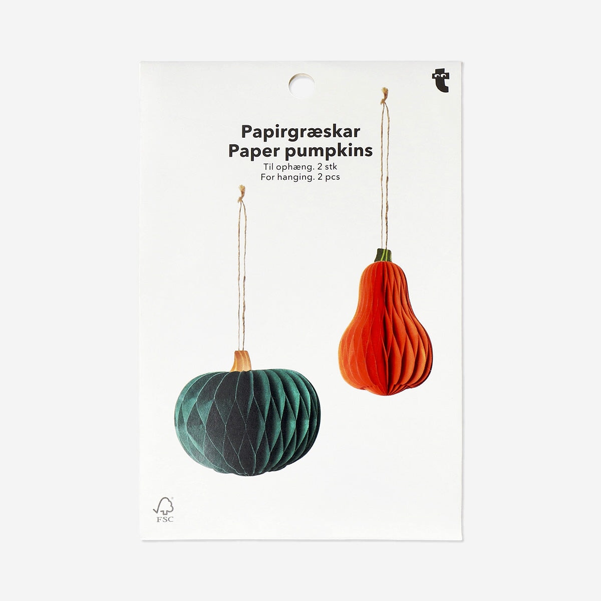 Hanging decorative pumpkins - 2 pcs Party Flying Tiger Copenhagen 
