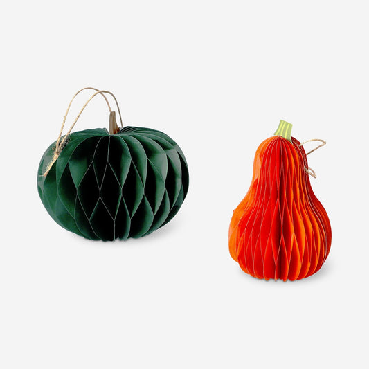 Calabazas decorativas colgantes - 2 uds