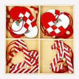 Hanging Heart and Candy Cane Ornaments - 12 pcs Home Flying Tiger Copenhagen 