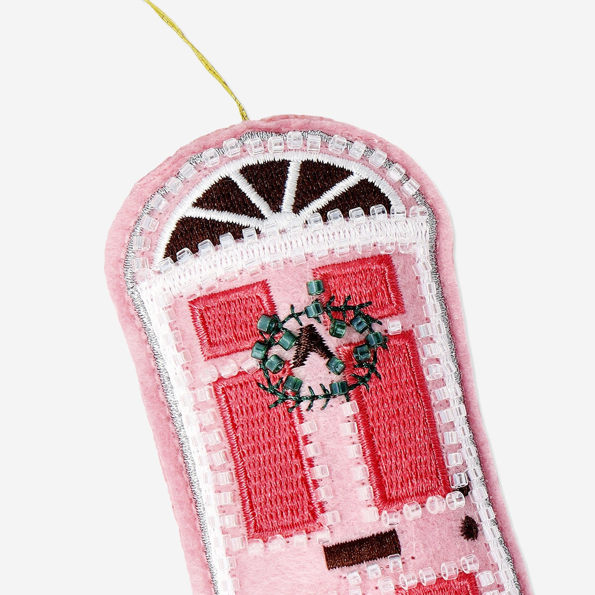 Hanging ornament - Door with beads and wreath Home Flying Tiger Copenhagen 