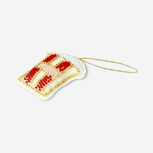 Ornamento da appendere - Popcorn con perline