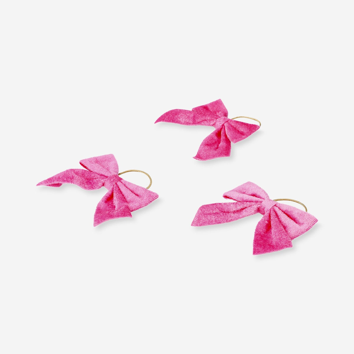 Hanging pink velvet bows - 6 pcs Home Flying Tiger Copenhagen 