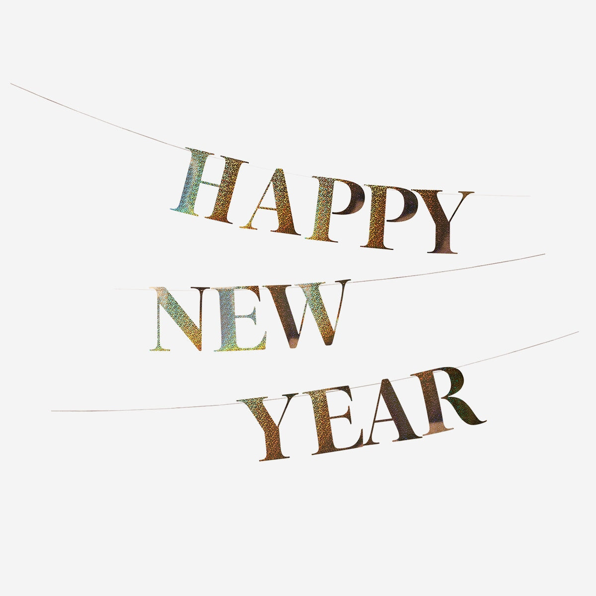 Happy New Year holographic garland Party Flying Tiger Copenhagen 