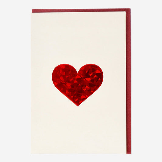 Heart cards and envelopes - 5 pcs