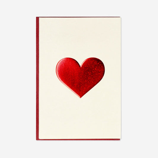 Heart greetings card - 5 pcs
