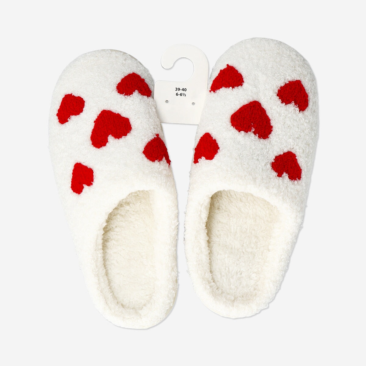 Heart slippers - Size 39/40 Textile Flying Tiger Copenhagen 