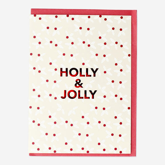 Holly card with envelope