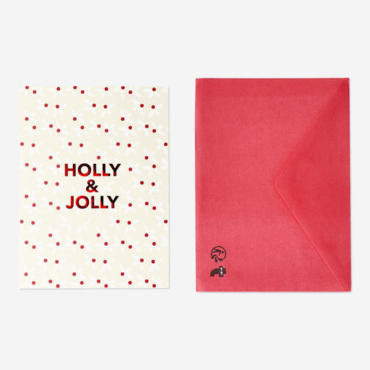 Holly card with envelope