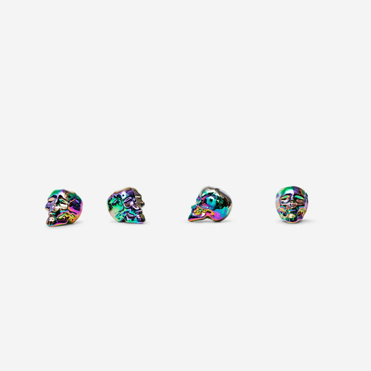 Holographic Decorative Skulls - 4 pcs