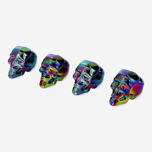 Holographic Decorative Skulls - 4 pcs