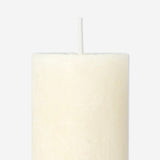 Ivory White Rustic Pillar Candle - 12 cm Home Flying Tiger Copenhagen 