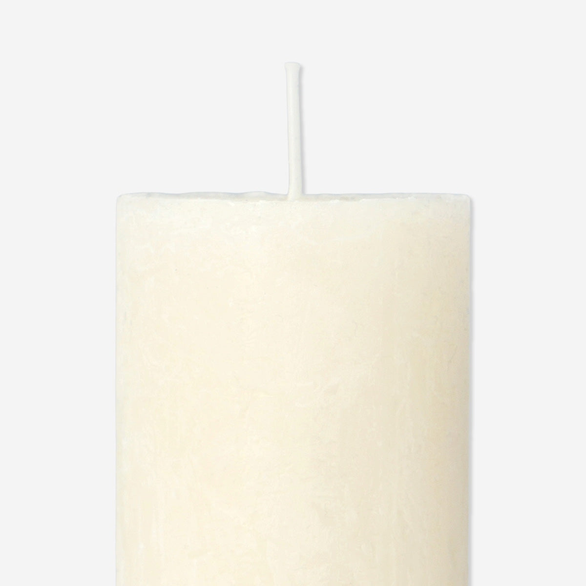 Ivory White Rustic Pillar Candle - 12 cm Home Flying Tiger Copenhagen 