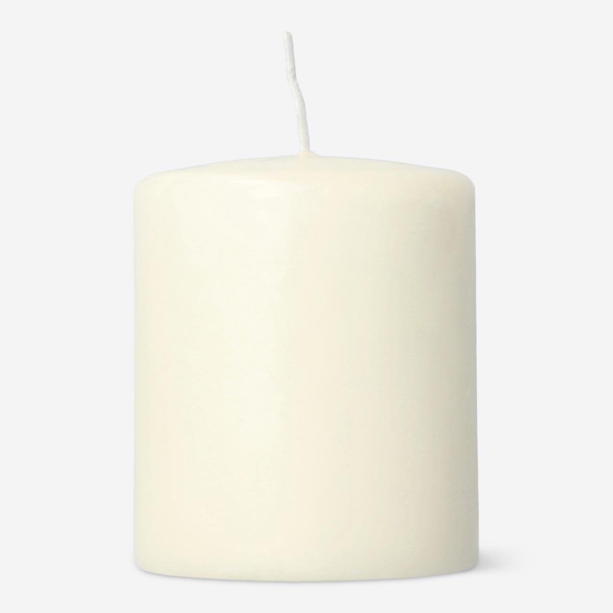 Ivory White Rustic Pillar Candle - 8 cm Home Flying Tiger Copenhagen 