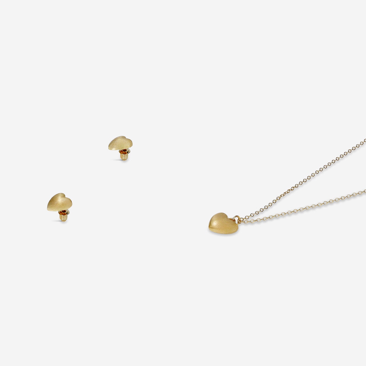 Jewellery set - Gold star earrings and necklace Textile Flying Tiger Copenhagen 