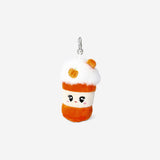 Key ring - Plush pumpkin spice latte toy Flying Tiger Copenhagen 