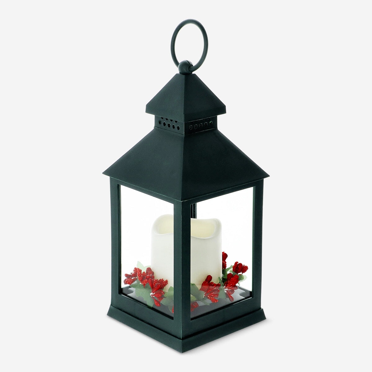 Lantern with LED Light and Wreath Home Flying Tiger Copenhagen 