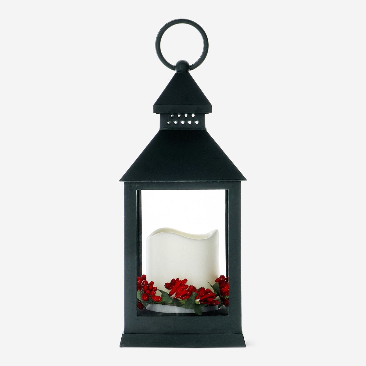 Lantern with LED Light and Wreath Home Flying Tiger Copenhagen 