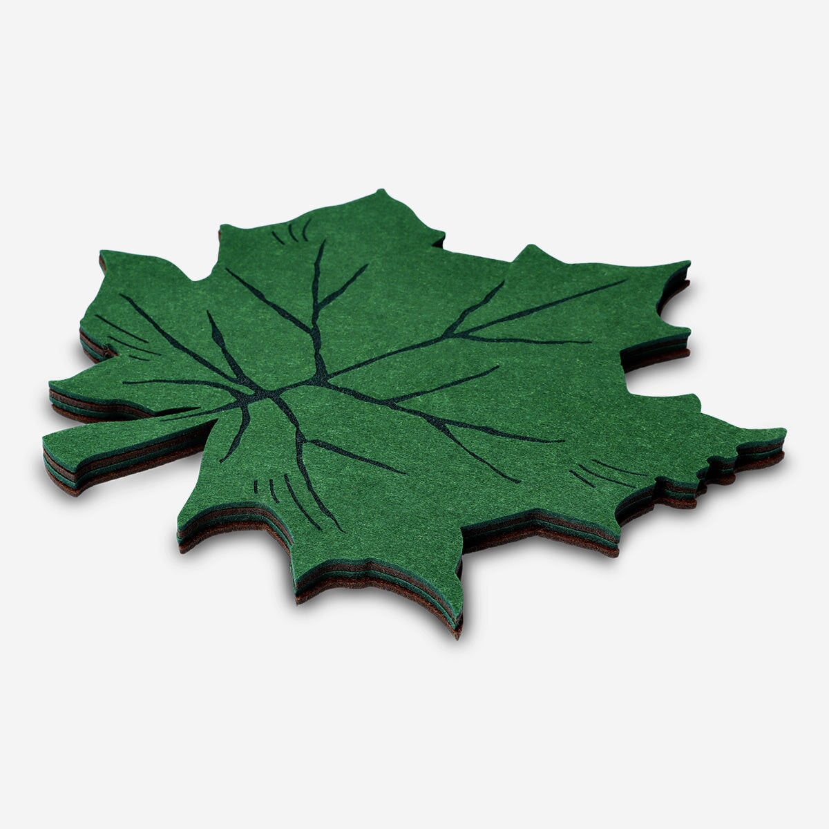 Leaf-Shaped Felt Placemats - 4 pcs Kitchen Flying Tiger Copenhagen 