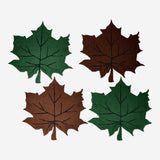 Leaf-Shaped Felt Placemats - 4 pcs Kitchen Flying Tiger Copenhagen 