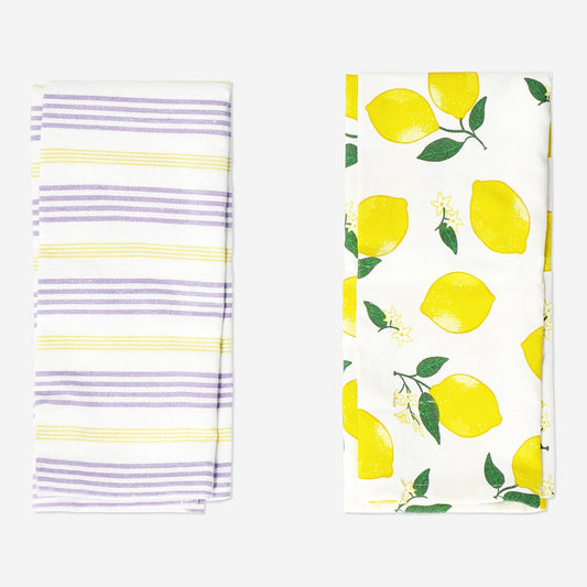Lemon tea towels. 2 pcs
