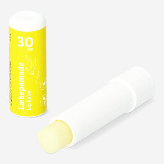 Lip balm with SPF 30. Summer beach fragrance