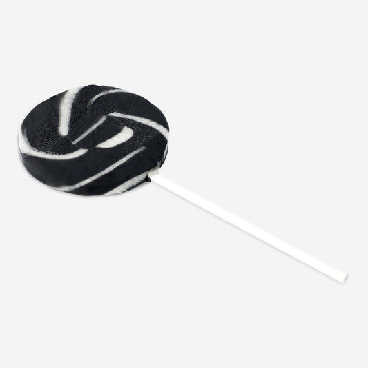 Lollipop. Liquorice flavour