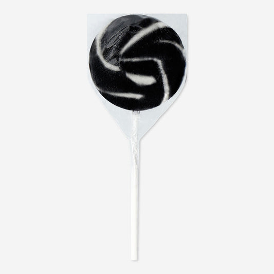 Lollipop. Liquorice flavour