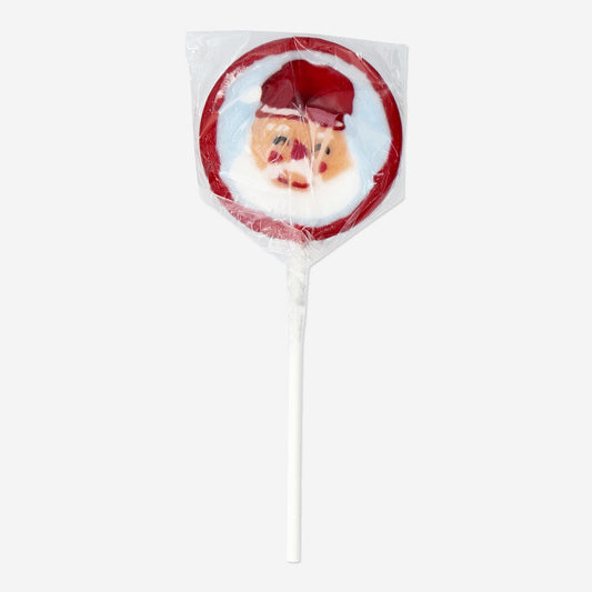 Paleta con la cara de Papá Noel - Sabor Frambuesa