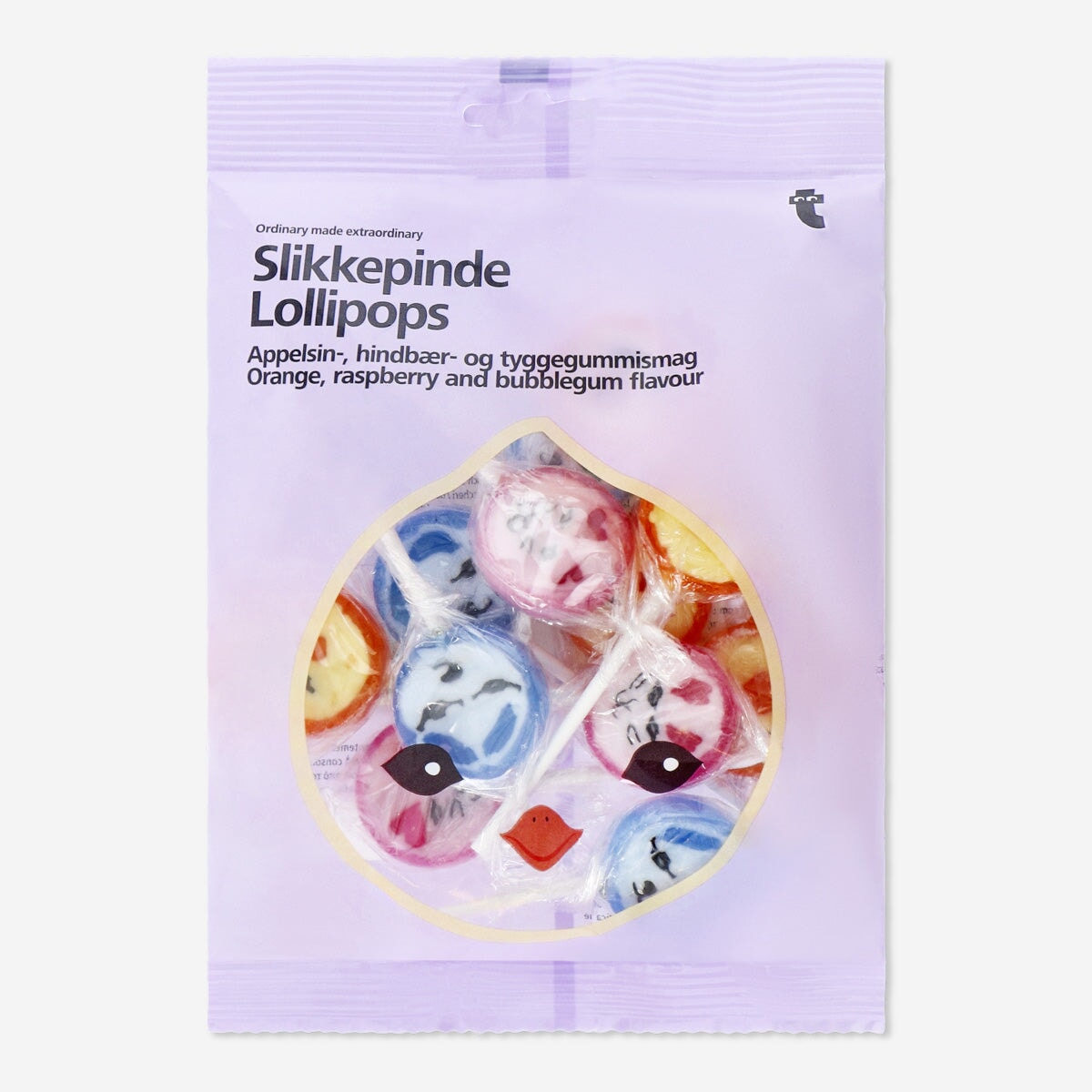 Lollipops. Orange, raspberry and bubblegum flavour Food Flying Tiger Copenhagen 