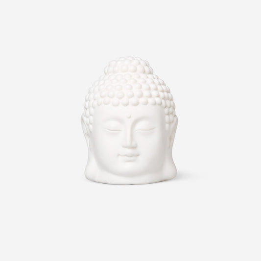 Testa di Buddha in ceramica luminosa