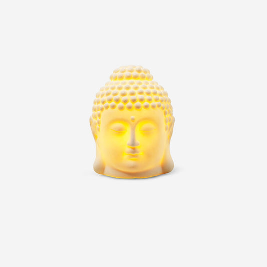 Testa di Buddha in ceramica luminosa