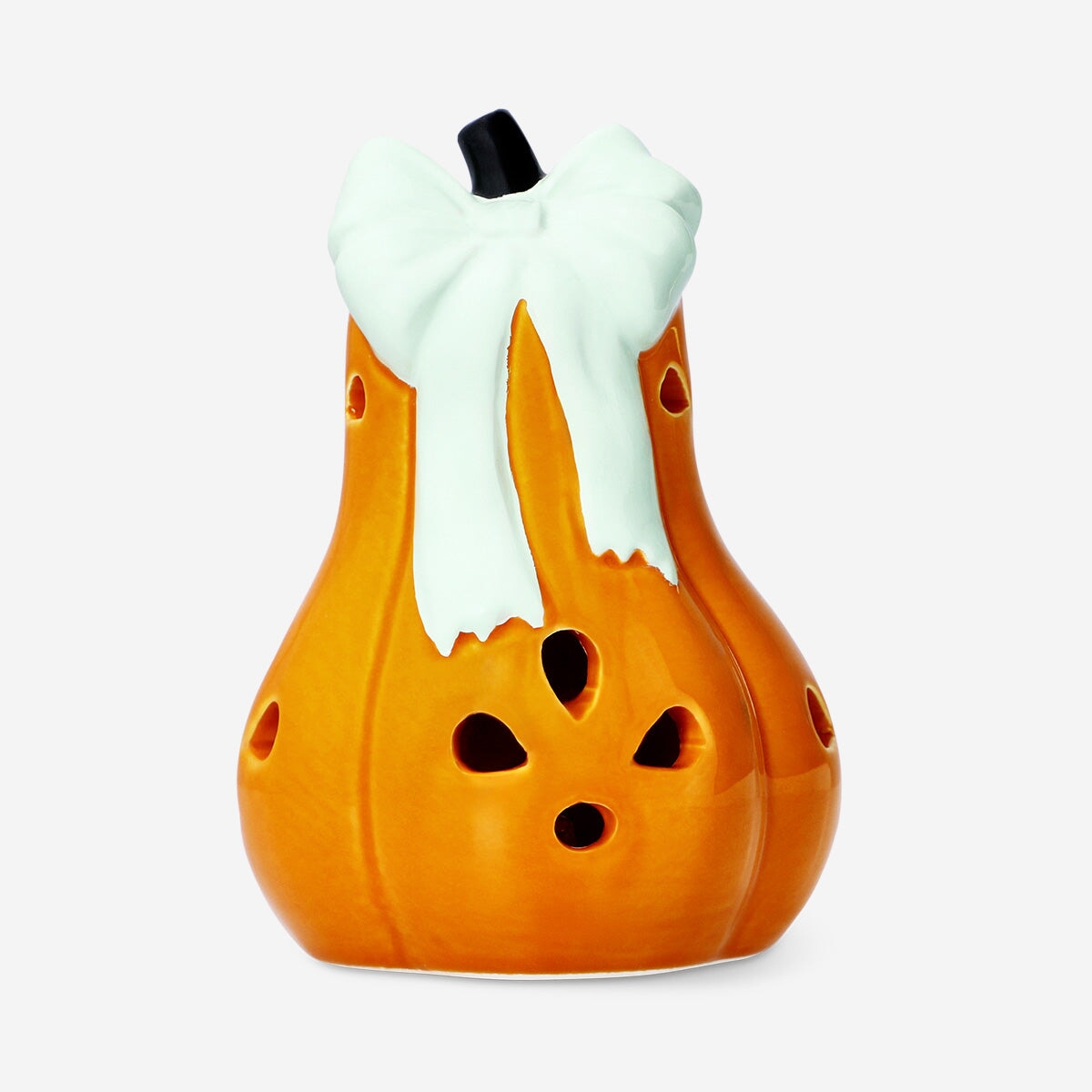 Luminous pumpkin with bow - 14 cm Home Flying Tiger Copenhagen 