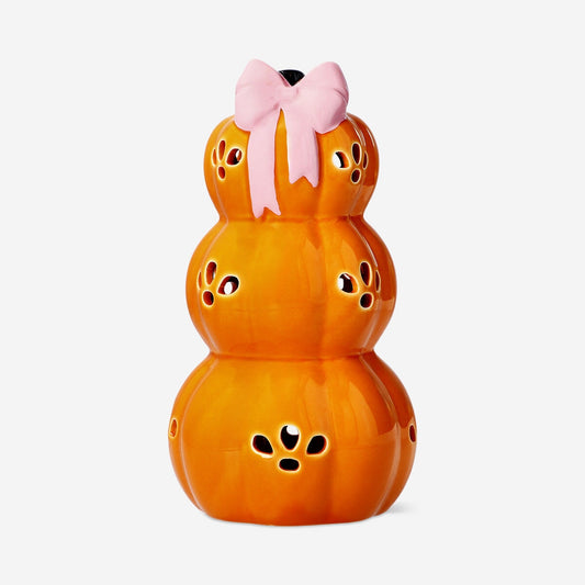 Luminous stacked pumpkins - 23 cm