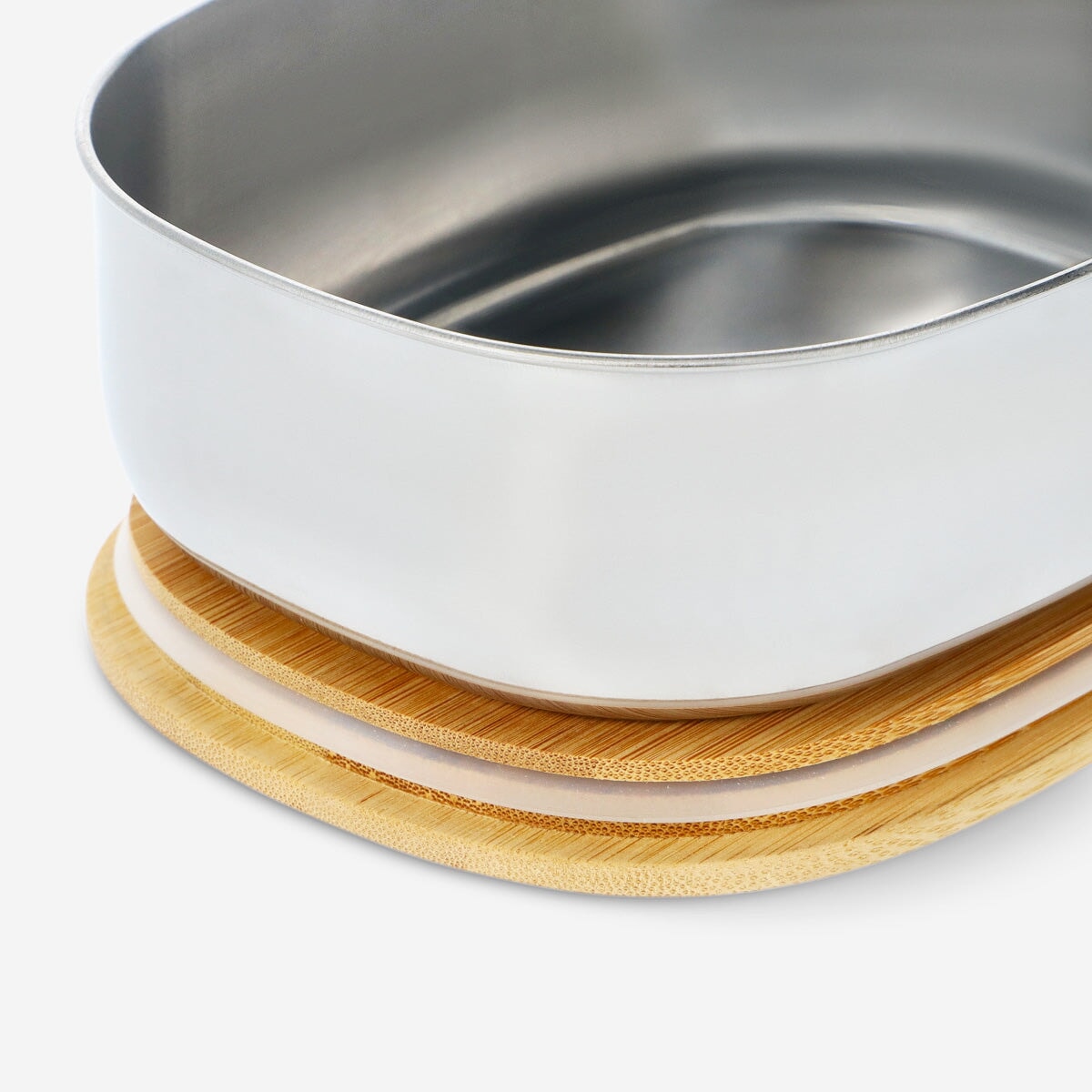 Metal Lunchbox with Bamboo Lid – Stylish & Dishwasher Safe